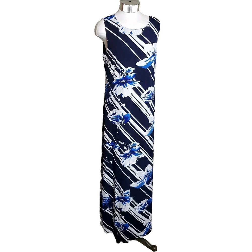 Chelsea Taylor Floral Sleeveless Maxi Dress Size 8